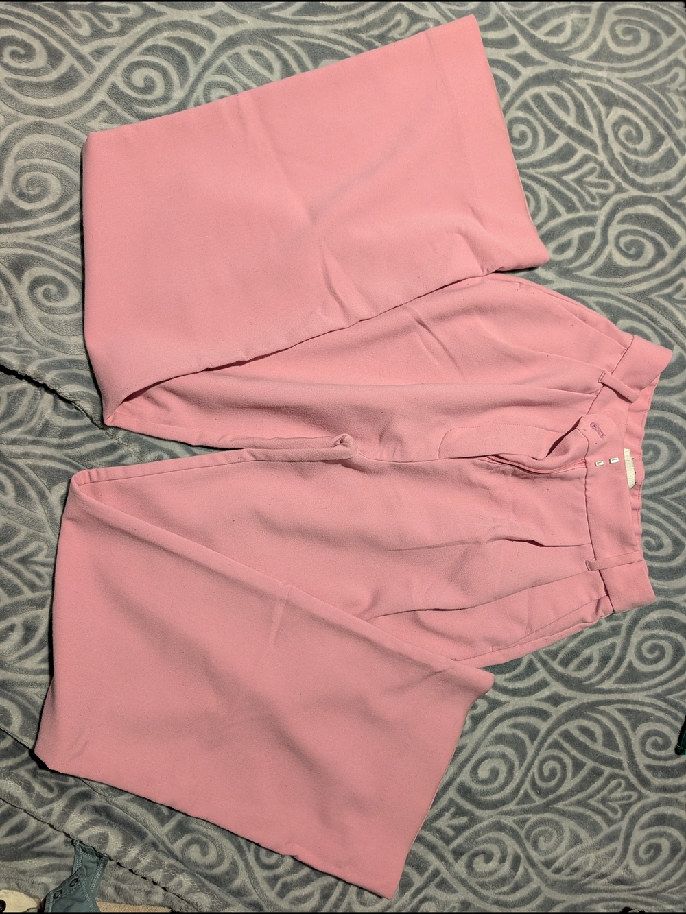 Abercrombie & Fitch Dusty Rose High-Waist Wide-Leg Pants